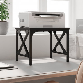 Printer Stand Black 15.7"x11.8"x12.2" Engineered Wood