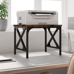 Printer Stand Smoked Oak 15.7"x11.8"x12.2" Engineered W...