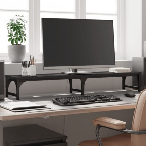Monitor Stand Black 41.3"x9.1"x6.1" Engineered Wood