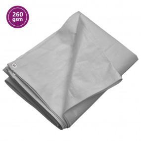 Tarpaulin 0.9 oz/ft 9.8'x9.8' Gray HDPE