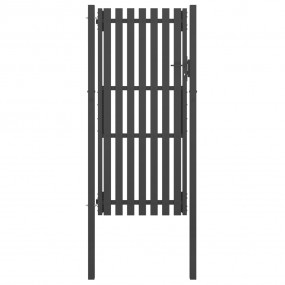 Garden Fence Gate Steel 3.3'x8.2' Anthracite