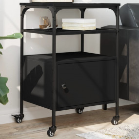 Printer Stand 3-Tier Black 19.7"x15.7"x29.9" Engineered...