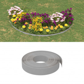 Garden Edgings 3 pcs Gray 32.8' 3.9" Polyethylene