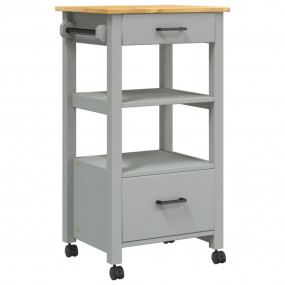Kitchen Trolley MONZA 18.9"x15.7"x35.4" Solid Wood Pine