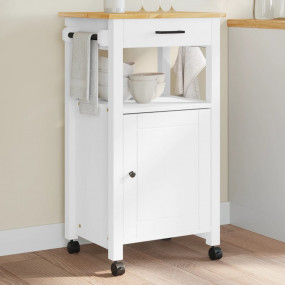 Kitchen Trolley MONZA 18.9"x15.7"x35.4" Solid Wood Pine
