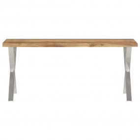 Bench with Live Edge 41.3" Solid Wood Acacia