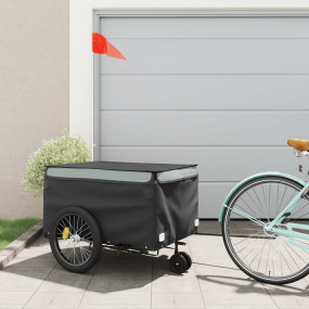 Bike Trailer Black and Gray 99.2 lb Iron