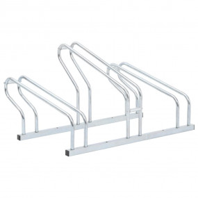 Bicycle Stand for 3 Bikes Floor Freestanding Galvanized...