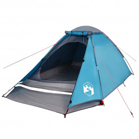 Imag:Camping Tent Dome 4-Person Blue Waterproof