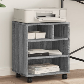 Printer Stand with Wheels Gray Sonoma 16.1"x12.6"x18.9"