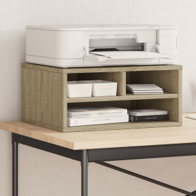 Printer Stand Sonoma Oak 19.3"x15.7"x8.9" Engineered Wo...