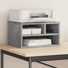 Printer Stand Concrete Gray 15.7"x12.6"x8.9" Engineered...