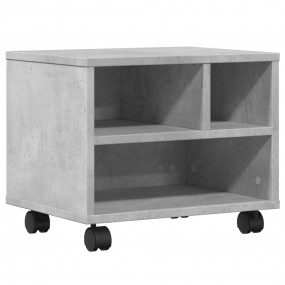 Printer Stand with Wheels Concrete Gray 16.1"x12.6"x13....