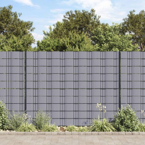 Garden Privacy Screens 4 pcs PVC 114.8'x0.6' Matte Ligh...