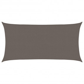 Sunshade Sail HDPE Rectangular 6.6'x13.1' Anthracite