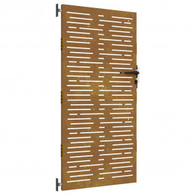 Garden Gate 33.5"x68.9" Corten Steel Square Design