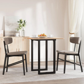 Dining Table Legs O-Frame 19.7"x15.7"x28.7" Steel