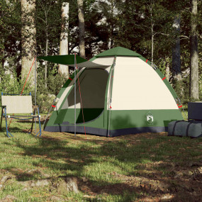 Camping Tent Cabin 4-Person Green Quick Release