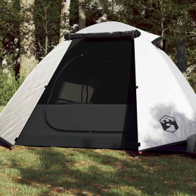 Camping Tent Dome 2-Person White Blackout Fabric Waterp...
