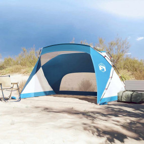 Beach Tent Azure Blue 107.9"x70.1"x66.9"/58.3" 185T Pol...