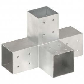 Post Connectors 4 pcs X Shape Galvanized Metal 3.19x3.1...