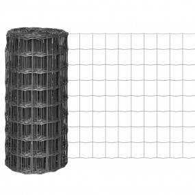 Euro Fence Steel 32.8x2.6' Grey