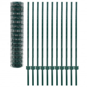 Euro Fence Steel 65.6x3.9' Green