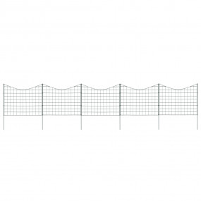 Lower Arch Patio Fence Set 30.5x25.2" Green
