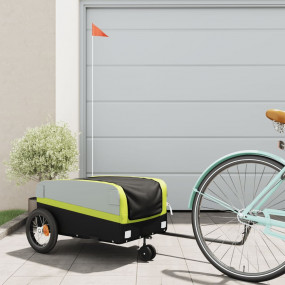 Bike Trailer Black and Green 66.1 lb Iron
