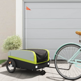 Bike Trailer Black and Green 99.2 lb Iron