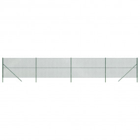Chain Link Fence Green 4.6x32.8'