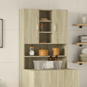 Washing Machine Cabinet Sonoma Oak 27.8x9.4x35.4"