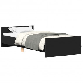 Bed Frame without Mattress Black 75 x 74.8 "  Engineere...