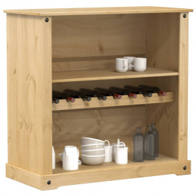 Wine Cabinet "Corona" 42.3x20.1x41.5" Solid Wood Pine