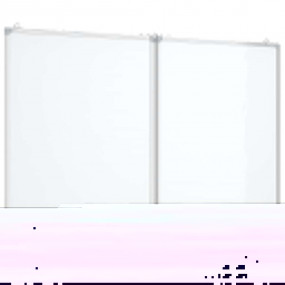Magnetic Whiteboard Foldable 47.2x31.5x0.7" Aluminium