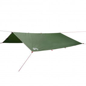 Camping Tarp Green 118.1x115.7" Waterproof