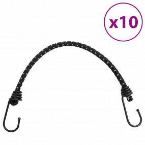 Bungee Cords with Reflective Strips and Hooks 10 pcs 18...