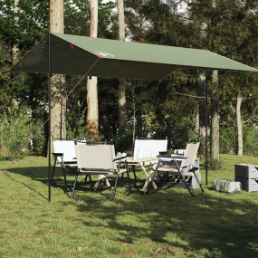 Camping Tarp Green 157.5x115.7" Waterproof