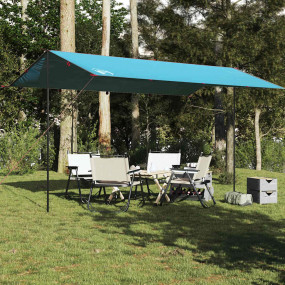 Camping Tarp Blue 196.9x115.7" Waterproof