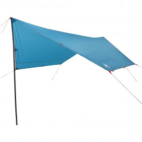 Camping Tarp Blue 169.3x149.6x82.7" Waterproof