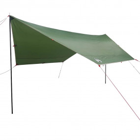 Camping Tarp Green 169.3x149.6x82.7" Waterproof