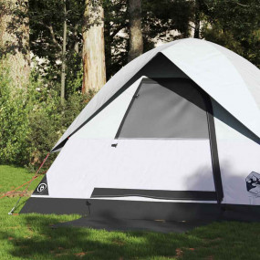 Camping Tent Dome 2-Person White Blackout Fabric Waterp...