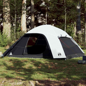 Family Tent Dome 6-Person White Blackout Fabric Waterpr...