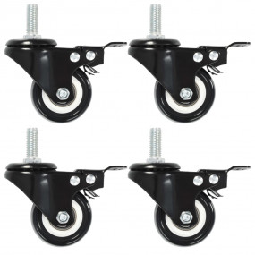 Swivel Casters with Brakes 4 pcs 1.97 "