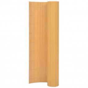 Double-Sided Patio Fence 43.3x118.1" Yellow