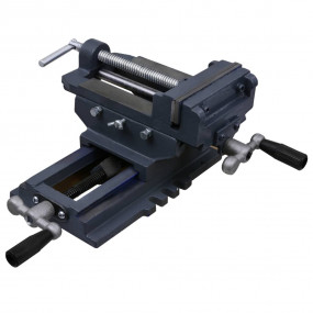 Manually Operated Cross Slide Drill Press Vice 5.00 "
