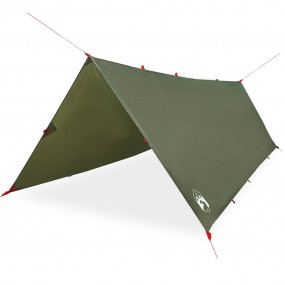 Camping Tarp Olive Green 159.8x120.5" Waterproof