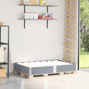 Pallet Collar Grey 59.1x39.4" Solid Wood Pine