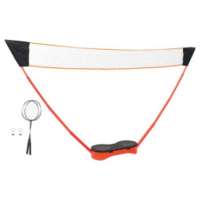 Badminton Set with 2 Rackets, Net & Storage Case 115.0x...