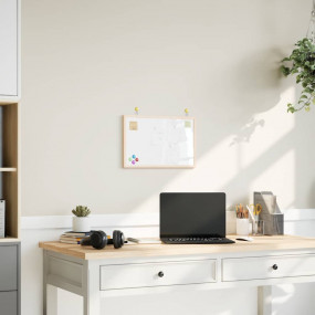 Magnetic Whiteboard with Solid Pine Wood Frame 15.7x11....